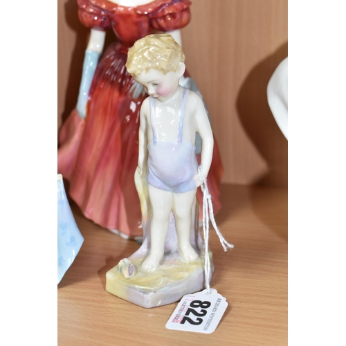 822 - THREE ROYAL DOULTON FIGURES, comprising 'Do you Wonder where Fairies are that Folks Declare have Van... 