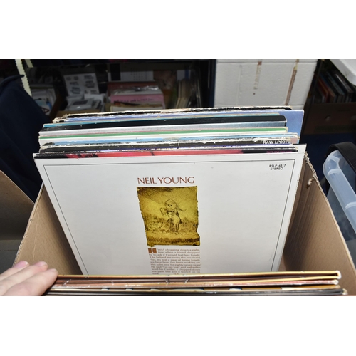 883 - A BOX OF MOSTLY 80s/ROCK/PROGRESSIVE ROCK LPS to include eight Queen LPs comprising 'A Night at The ... 