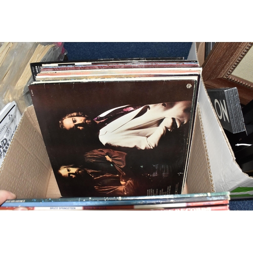 889 - A BOX OF APPROXIMATELY FIFTY MOSTLY EIGHTIES AND NINETIES LPS to include four Kate Bush records comp... 