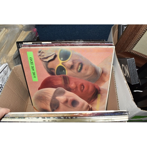 889 - A BOX OF APPROXIMATELY FIFTY MOSTLY EIGHTIES AND NINETIES LPS to include four Kate Bush records comp... 