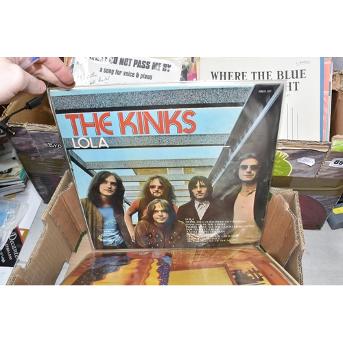 895 - A GROUP OF FIFTEEN LATE SIXTIES - EARLY SEVENTIES RECORDS comprising a group of The Kinks records to... 