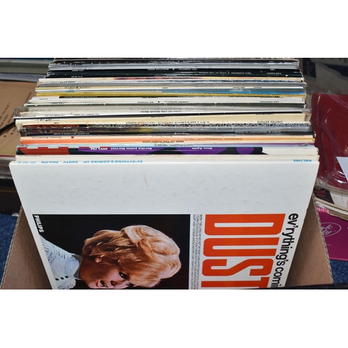 898 - TWO BOXES CONTAINING APPROXIMATELY SEVENTY LPS to include assorted genres to include country, classi... 