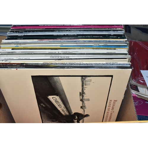 898 - TWO BOXES CONTAINING APPROXIMATELY SEVENTY LPS to include assorted genres to include country, classi... 