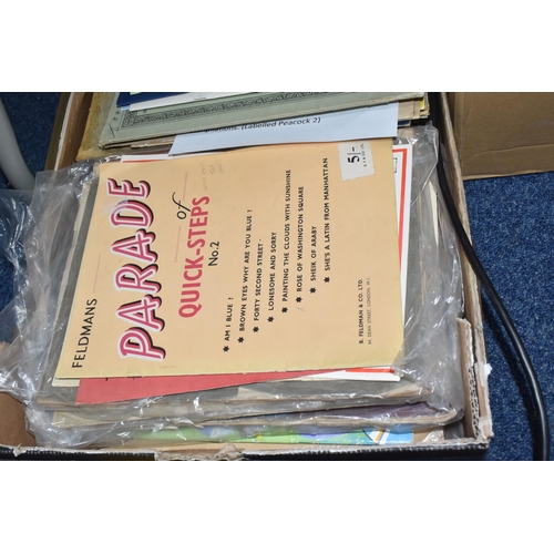 899 - ONE BOX OF SHEET MUSIC containing approximately 170 pieces of sheet music, mostly from classical gen... 