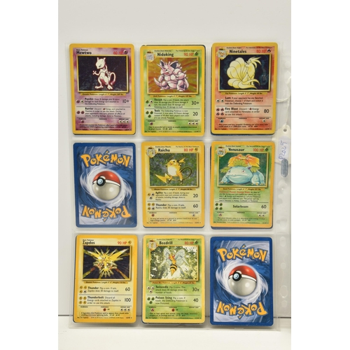 900 - NEAR COMPLETE POKEMON BASE SET, only missing cards 16, 13, 18, 27, 29, 31, 50, 53, 84 and 100, card ... 