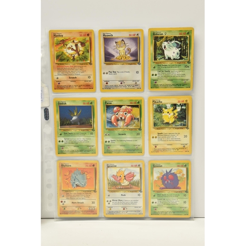 901 - NEAR COMPLETE POKEMON JUNGLE SET, only missing cards 6, 16, 20, 21, 25, 33, 36, 45 and 64, card cond... 