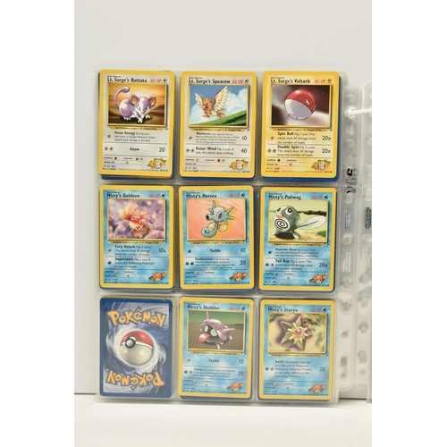 904 - PARTIALLY COMPLETE POKEMON GYM HEROES SET, includes holos 5, 6, 7, 8, 9, 12, 13, 18 and 19, card con... 