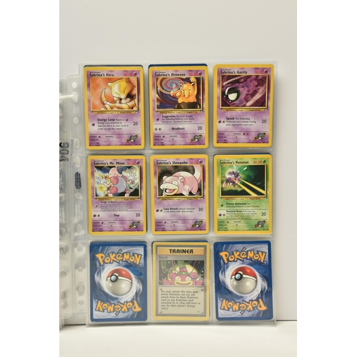 904 - PARTIALLY COMPLETE POKEMON GYM HEROES SET, includes holos 5, 6, 7, 8, 9, 12, 13, 18 and 19, card con... 