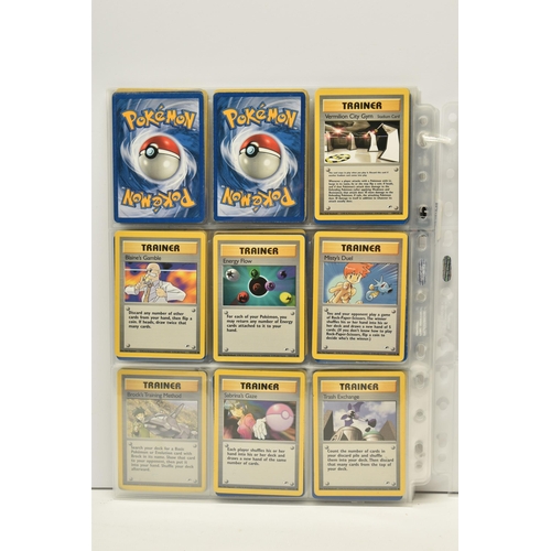 904 - PARTIALLY COMPLETE POKEMON GYM HEROES SET, includes holos 5, 6, 7, 8, 9, 12, 13, 18 and 19, card con... 