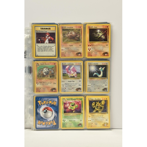 904 - PARTIALLY COMPLETE POKEMON GYM HEROES SET, includes holos 5, 6, 7, 8, 9, 12, 13, 18 and 19, card con... 