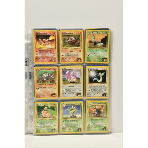 904 - PARTIALLY COMPLETE POKEMON GYM HEROES SET, includes holos 5, 6, 7, 8, 9, 12, 13, 18 and 19, card con... 