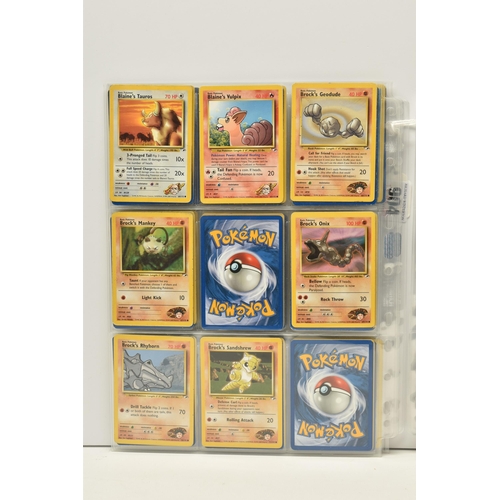 904 - PARTIALLY COMPLETE POKEMON GYM HEROES SET, includes holos 5, 6, 7, 8, 9, 12, 13, 18 and 19, card con... 