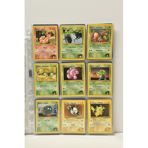 904 - PARTIALLY COMPLETE POKEMON GYM HEROES SET, includes holos 5, 6, 7, 8, 9, 12, 13, 18 and 19, card con... 