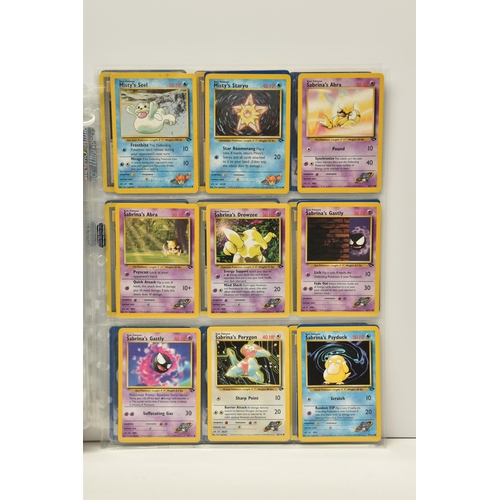 905 - PARTIALLY COMPLETE POKEMON GYM CHALLENGE SET, includes holos 1, 8, 10 and 20, card condition varies