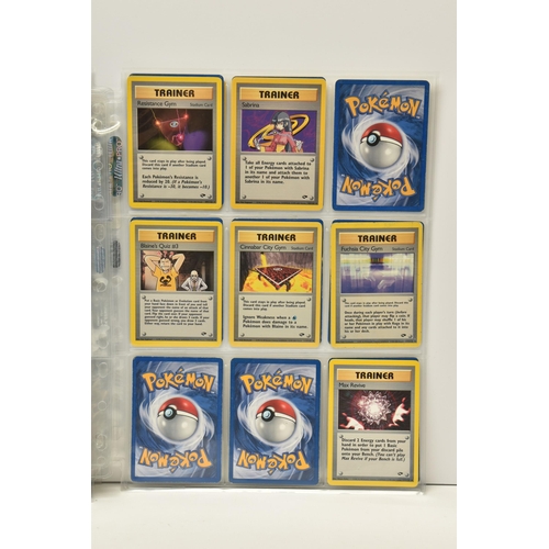 905 - PARTIALLY COMPLETE POKEMON GYM CHALLENGE SET, includes holos 1, 8, 10 and 20, card condition varies