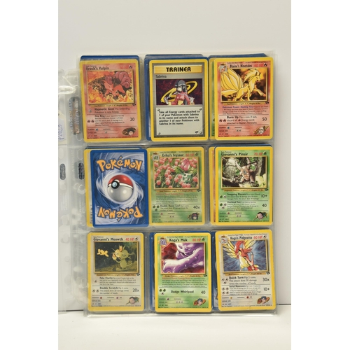 905 - PARTIALLY COMPLETE POKEMON GYM CHALLENGE SET, includes holos 1, 8, 10 and 20, card condition varies