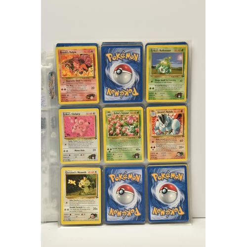 905 - PARTIALLY COMPLETE POKEMON GYM CHALLENGE SET, includes holos 1, 8, 10 and 20, card condition varies