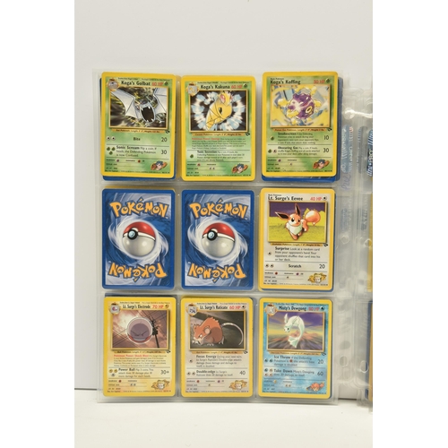 905 - PARTIALLY COMPLETE POKEMON GYM CHALLENGE SET, includes holos 1, 8, 10 and 20, card condition varies