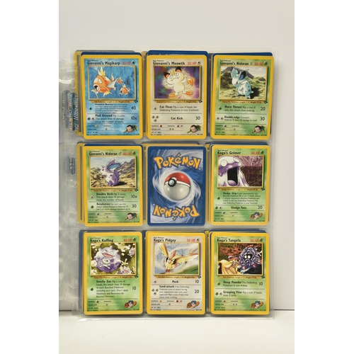 905 - PARTIALLY COMPLETE POKEMON GYM CHALLENGE SET, includes holos 1, 8, 10 and 20, card condition varies