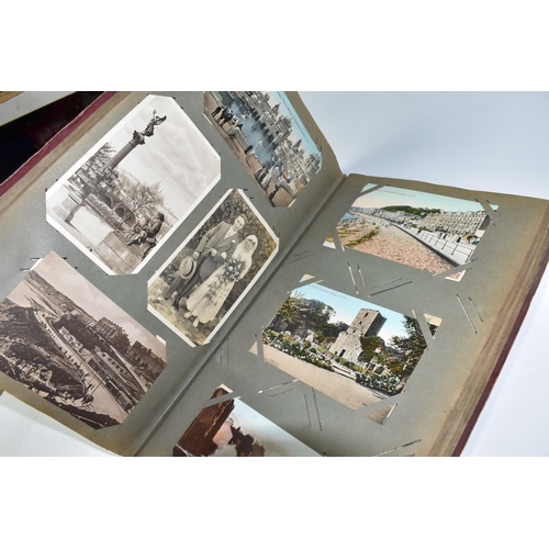 917 - ONE ALBUM AND ONE BOX OF POSTCARDS, the album contains 250 early -mid 20th century examples featurin... 