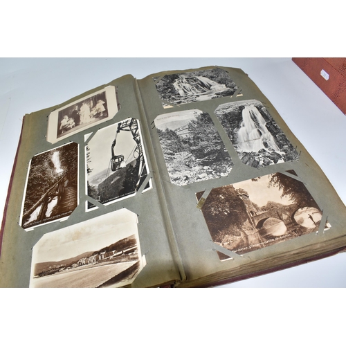 917 - ONE ALBUM AND ONE BOX OF POSTCARDS, the album contains 250 early -mid 20th century examples featurin... 