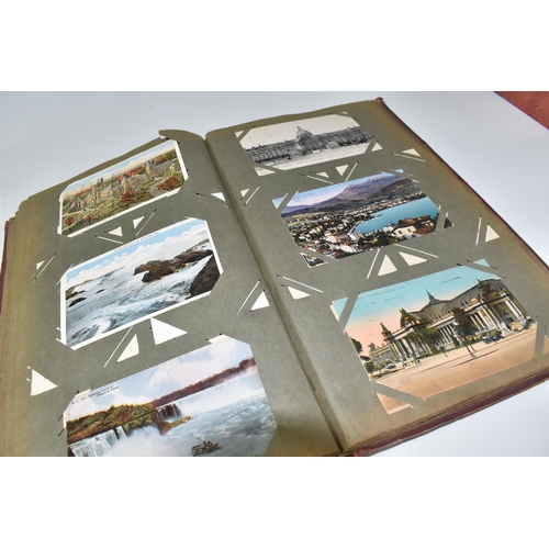 917 - ONE ALBUM AND ONE BOX OF POSTCARDS, the album contains 250 early -mid 20th century examples featurin... 