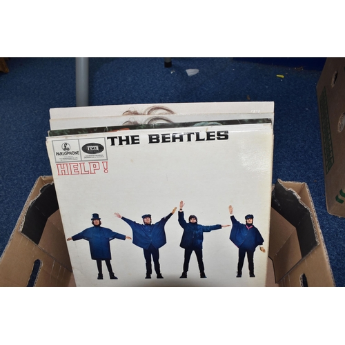 936 - A BOX OF MOSTLY BEATLES AND ROLLING STONES LPS to include twelve Rolling Stones records comprising t... 