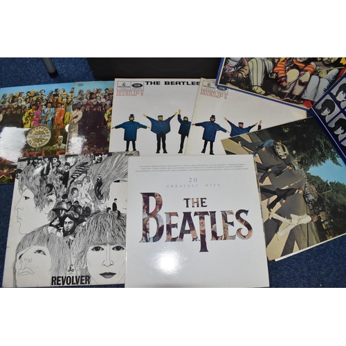 936 - A BOX OF MOSTLY BEATLES AND ROLLING STONES LPS to include twelve Rolling Stones records comprising t... 