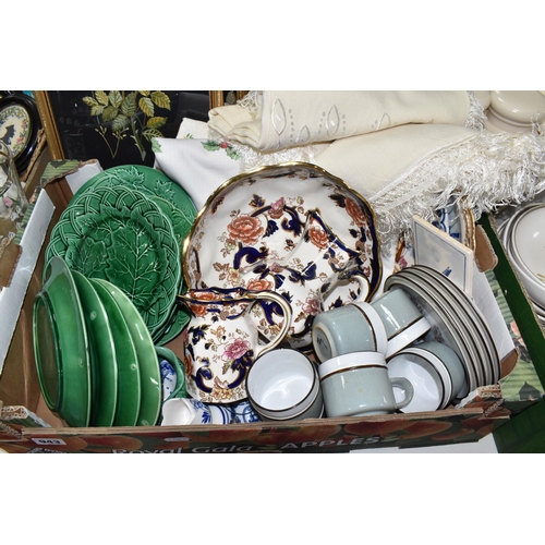 943 - TWO BOXES AND LOOSE CERAMICS AND GLASSWARE to include twelve Coalport 'Month Flowers' for each month... 