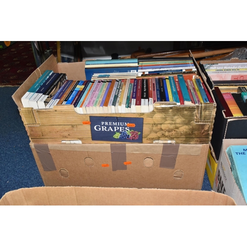 946 - TEN BOXES OF BOOKS ON RELIGION containing several hundred titles in hardback and paperback formats, ... 