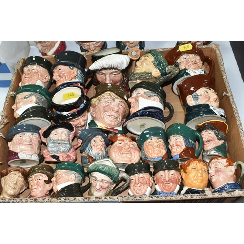 960 - ONE BOX AND LOOSE ROYAL DOULTON CHARACTER JUGS, forty character jugs to include Old Father Time D706... 