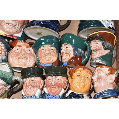 960 - ONE BOX AND LOOSE ROYAL DOULTON CHARACTER JUGS, forty character jugs to include Old Father Time D706... 