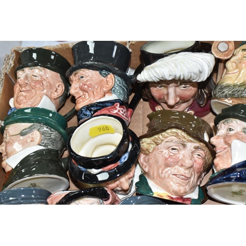 960 - ONE BOX AND LOOSE ROYAL DOULTON CHARACTER JUGS, forty character jugs to include Old Father Time D706... 