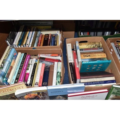 964 - FOUR BOXES OF NON-FICTION BOOKS comprising over 100 miscellaneous titles in hardback format, subject... 