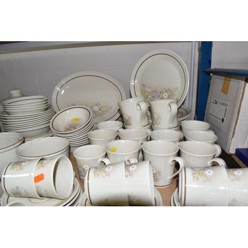 1013 - A LARGE QUANTITY OF ROYAL DOULTON 'FLORINDA' DINNERWARE, L.S. 1042, comprising two large covered cas... 