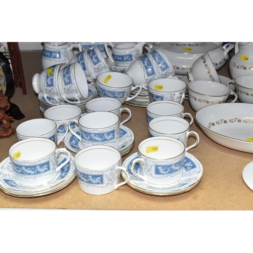 985 - A COLLECTION OF DINNERWARE, to include Coalport 'Revelry', two cake plates, cake slice, eight biscui... 