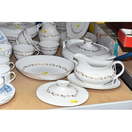 985 - A COLLECTION OF DINNERWARE, to include Coalport 'Revelry', two cake plates, cake slice, eight biscui... 