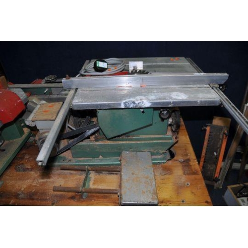 50 - A VINTAGE KITY MULTI TOOL SYSTEM, including a 617 table saw, a 627 spindle moulder, a 535 planer joi... 