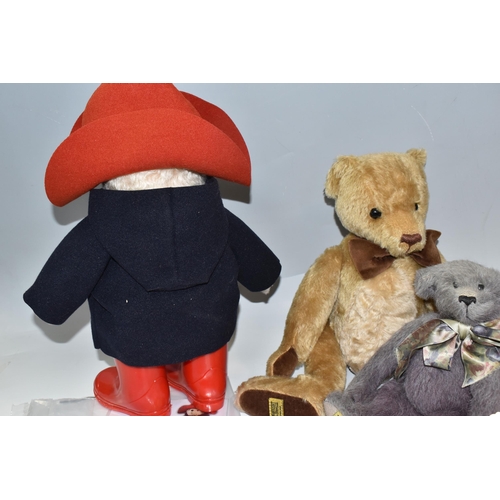 833 - THREE LIMITED EDITION MERRYTHOUGHT BEARS, a Merrythought for Danbury Mint Paddington Bear, No.179 of... 