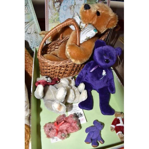 839 - A COLLECTION OF ASSORTED TEDDY BEARS, to include a large modern limited edition ginger plush Merryth... 