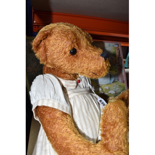 839 - A COLLECTION OF ASSORTED TEDDY BEARS, to include a large modern limited edition ginger plush Merryth... 