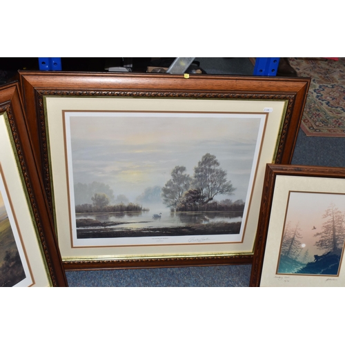 850 - TWO SIGNED GERALD COULSON LANDSCAPE PRINTS, comprising 'Country Life' depicting a farm worker leadin... 