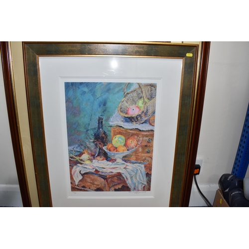 867 - A VINTAGE CHARGER AND SIX FRAMED PRINTS to include four limited edition David Shepherd prints compri... 