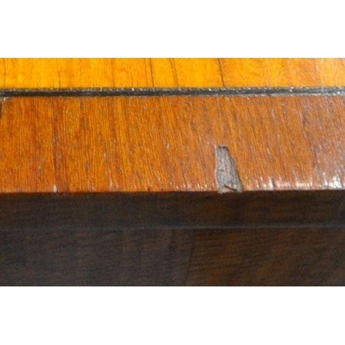 150 - AN EARLY 20TH CENTURY SATINWOOD CHEST OF FOUR GRADUATED DRAWERS, raised on bracket feet, width 174cm... 