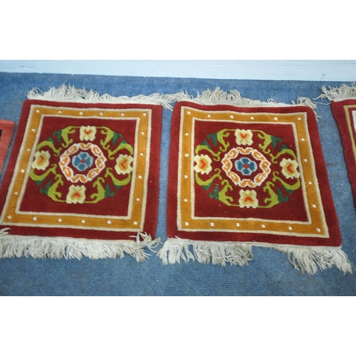 199 - A TIBETAN RECTANGULAR RUG, depicting two dragons, black field, and a multi-coloured border, 139cm x ... 