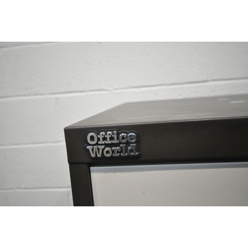 204 - AN OFFICE WORLD THREE DRAWER FILING CABINET, width 46cm x depth 63cm x height 102cm, condition repor... 