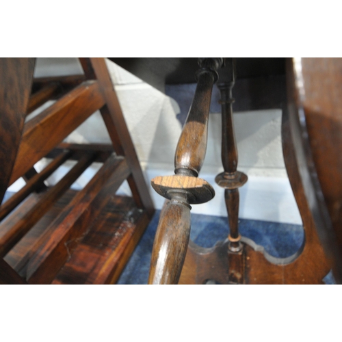 269 - AN ANCIENT MARINER HARDWOOD WINE RACK, with a single drawer, width 50cm x depth 45cm x height 97cm, ... 