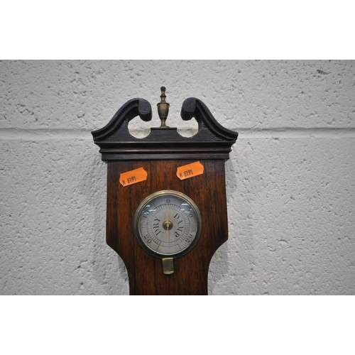 271 - A 19TH CENTURY ROSEWOOD BAROMETER, height 102cm, condition report: losses, general signs of usage, u... 