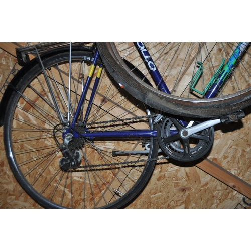 4 - AN APOLLO JAVELIN MOUNTAIN BIKE with 12 speed gears, 23in frame, rear rack and a wheel (requires wor... 