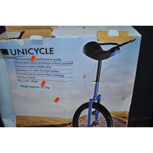 54 - A B-SQUARE UNICYCLE in original box